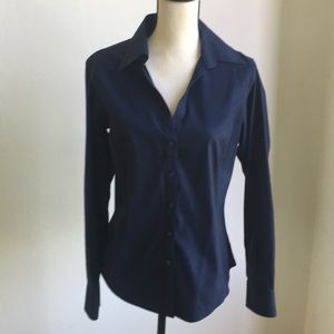 Women’s navy blue Brooks Brothers blouse